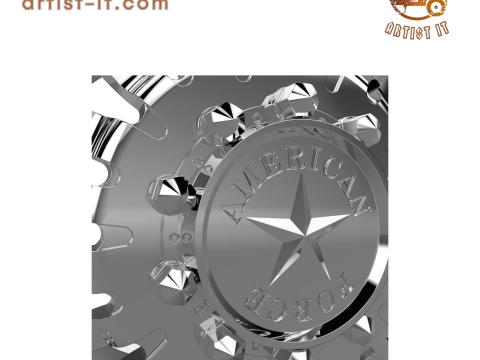 AMERICAN FORCE H91 DOOM DRW WHEEL 3D MODEL 3D 프린트 모델
