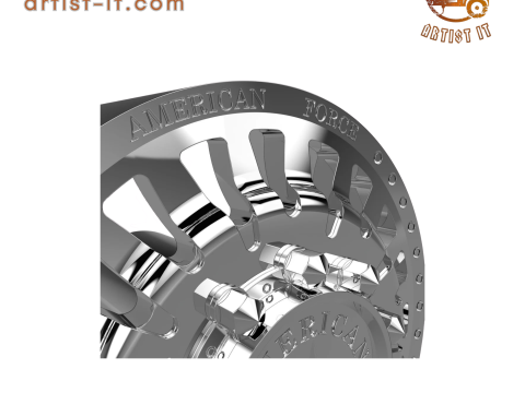 AMERICAN FORCE H91 DOOM DRW WHEEL 3D MODEL 3D 프린트 모델