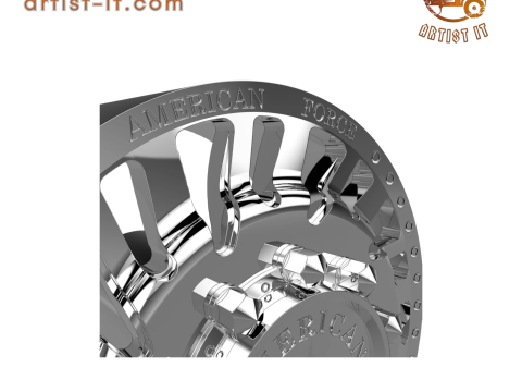 AMERICAN FORCE H92 THRUST DRW WHEEL 3D MODEL 3D Baskı Modeli