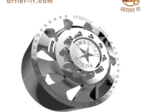 AMERICAN FORCE J02 THUNDER DRW WHEEL 3D MODEL Model do druku 3D
