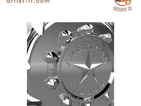 AMERICAN FORCE J02 THUNDER DRW WHEEL 3D MODEL 3D Print Model