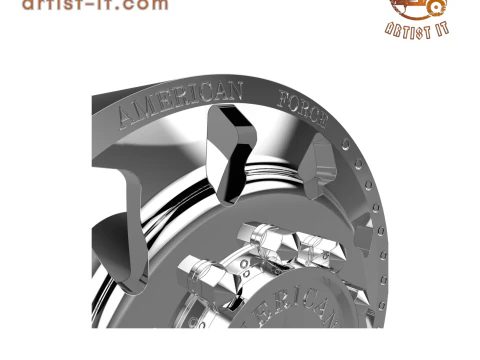 AMERICAN FORCE J02 THUNDER DRW WHEEL 3D MODEL 3D Print Model