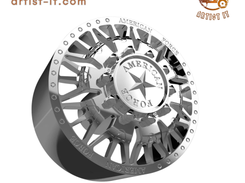 AMERICAN FORCE J03 PLAGUE DRW WHEEL 3D MODEL 3D Принт Модель