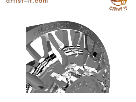 AMERICAN FORCE J03 PLAGUE DRW WHEEL 3D MODEL 3D Принт Модель