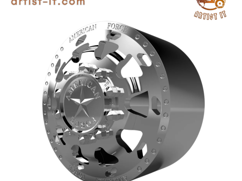 AMERICAN FORCE J04 BLOCK DRW WHEEL 3D MODEL 3D Baskı Modeli