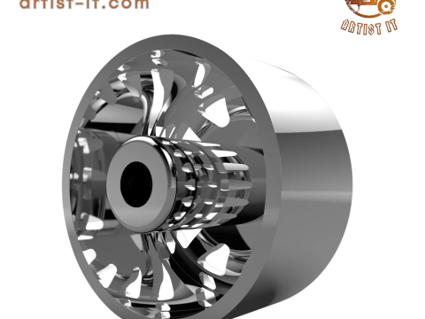AMERICAN FORCE J04 BLOCK DRW WHEEL 3D MODEL 3D Baskı Modeli
