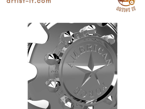AMERICAN FORCE J04 BLOCK DRW WHEEL 3D MODEL 3D Baskı Modeli