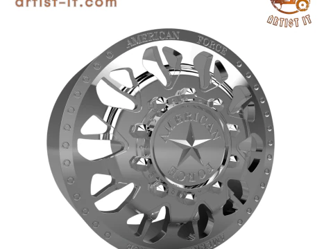 AMERICAN FORCE N10 COMMANDER DRW WHEEL 3D MODEL 3D Print Model
