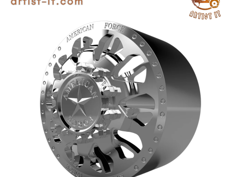 AMERICAN FORCE N10 COMMANDER DRW WHEEL 3D MODEL 3D Baskı Modeli