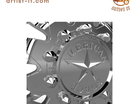 AMERICAN FORCE N10 COMMANDER DRW WHEEL 3D MODEL 3D Baskı Modeli
