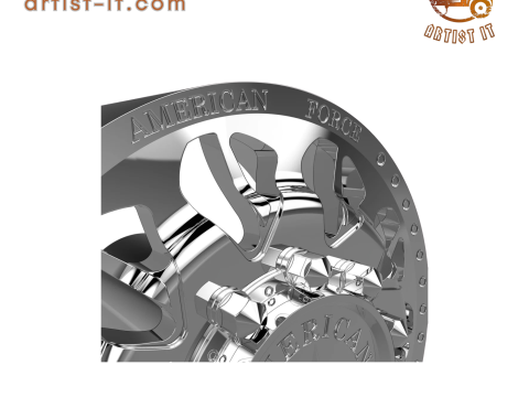 AMERICAN FORCE N10 COMMANDER DRW WHEEL 3D MODEL 3D Baskı Modeli