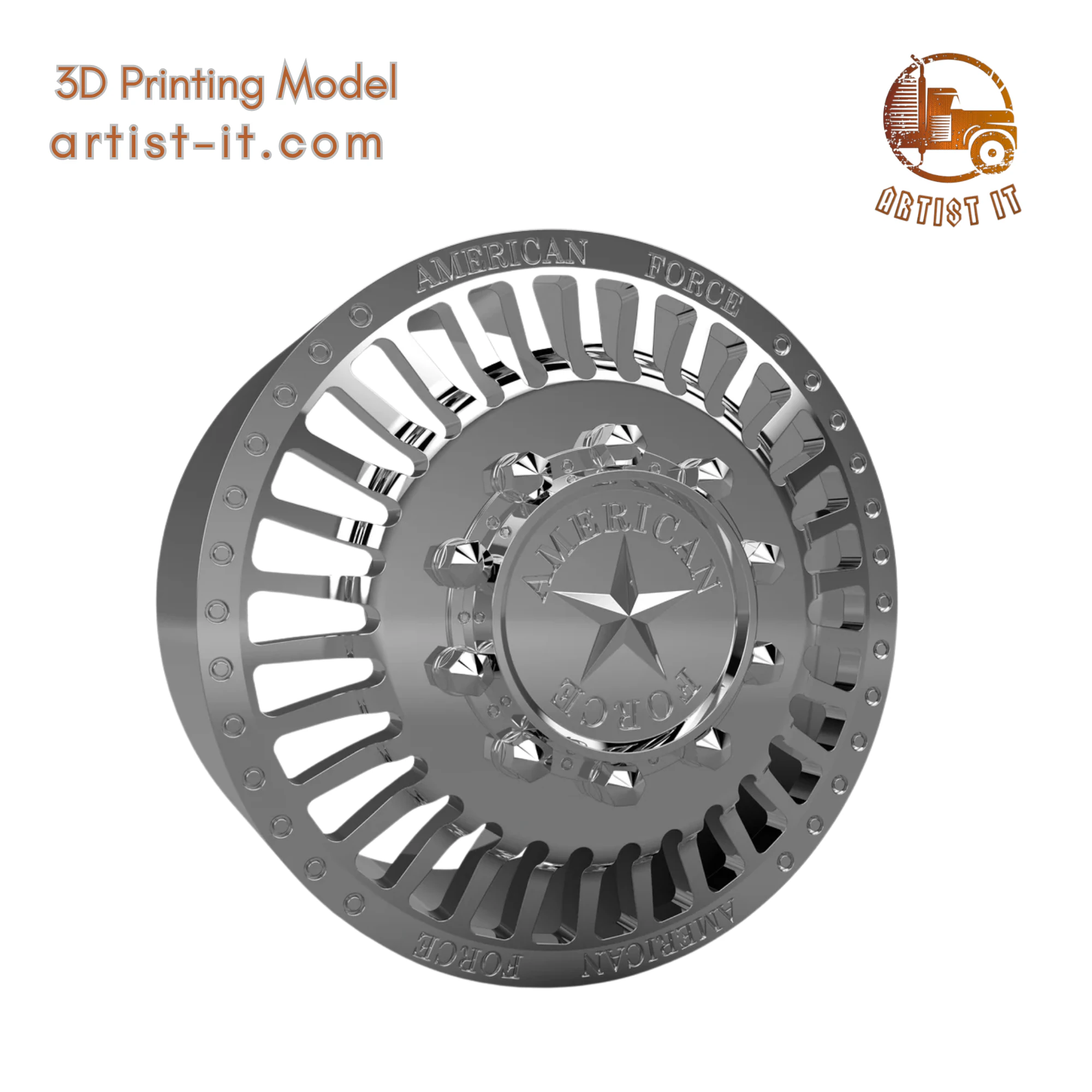 AMERICAN FORCE N11 LEGION DRW WHEEL 3D MODEL 3D Print Model .c4d .max .obj .3ds .fbx .stl .blend 