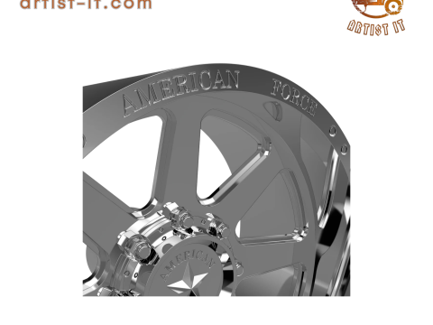 AMERICAN FORCE CK11 RIDGE CC WHEEL 3D MODEL Model do druku 3D