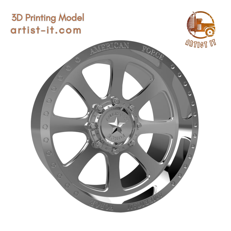 AMERICAN FORCE CKH34 CERBERUS CC WHEEL 3D MODEL 3D Print Model .c4d .max .obj .3ds .fbx .stl .blend