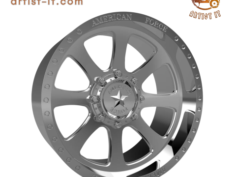 AMERICAN FORCE CKH34 CERBERUS CC WHEEL 3D MODEL 3D Baskı Modeli