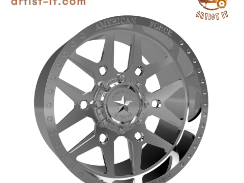 AMERICAN FORCE CKH38 BATTLE CC WHEEL 3D MODEL 3D Принт Модель