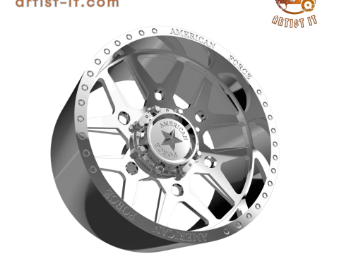 AMERICAN FORCE CKH38 BATTLE CC WHEEL 3D MODEL 3D 打印模型