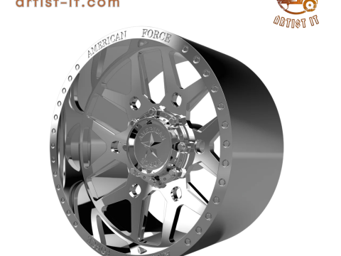 AMERICAN FORCE CKH38 BATTLE CC WHEEL 3D MODEL 3D 打印模型