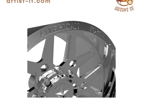 AMERICAN FORCE CKH38 BATTLE CC WHEEL 3D MODEL 3D 打印模型