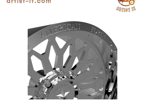 AMERICAN FORCE CKH39 CROOK CC WHEEL 3D MODEL 3D 打印模型