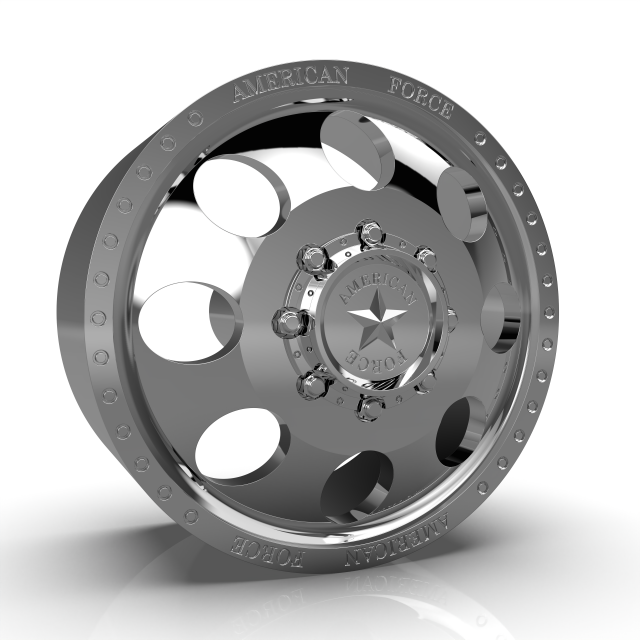 AMERICAN FORCE DB01 RADIAL DBO WHEEL 3D MODEL 3D Print Model .c4d .max .obj .3ds .fbx .stl .blend 