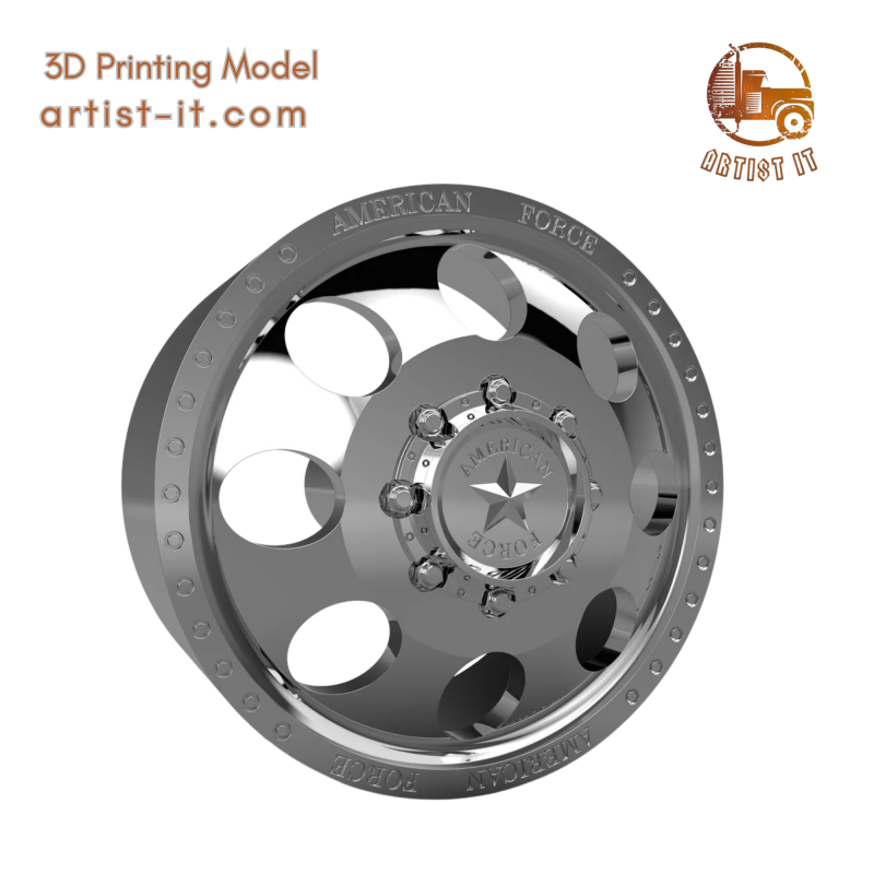 AMERICAN FORCE DB01 RADIAL DBO WHEEL 3D MODEL 3D Принт Модель .c4d .max .obj .3ds .fbx .stl .blend