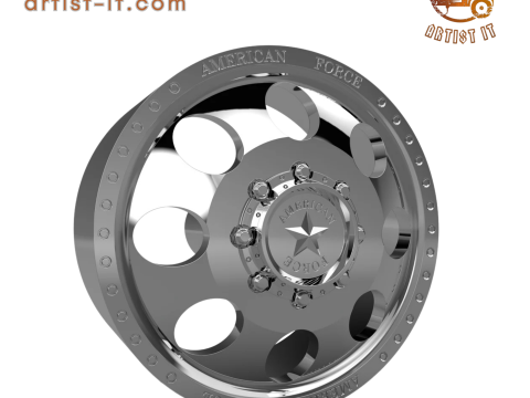 AMERICAN FORCE DB01 RADIAL DBO WHEEL 3D MODEL 3D 打印模型