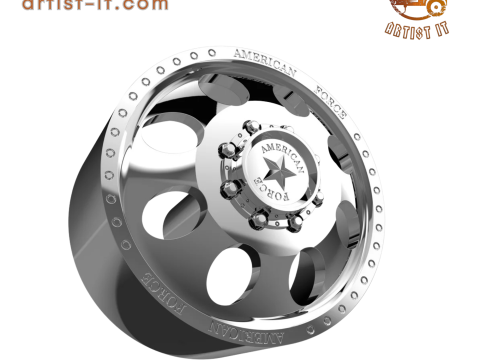 AMERICAN FORCE DB01 RADIAL DBO WHEEL 3D MODEL 3D Принт Модель