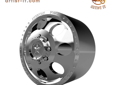 AMERICAN FORCE DB01 RADIAL DBO WHEEL 3D MODEL 3D Принт Модель