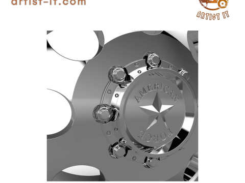 AMERICAN FORCE DB01 RADIAL DBO WHEEL 3D MODEL 3D Принт Модель