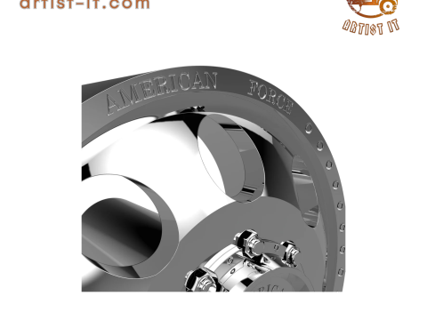 AMERICAN FORCE DB01 RADIAL DBO WHEEL 3D MODEL 3D Принт Модель