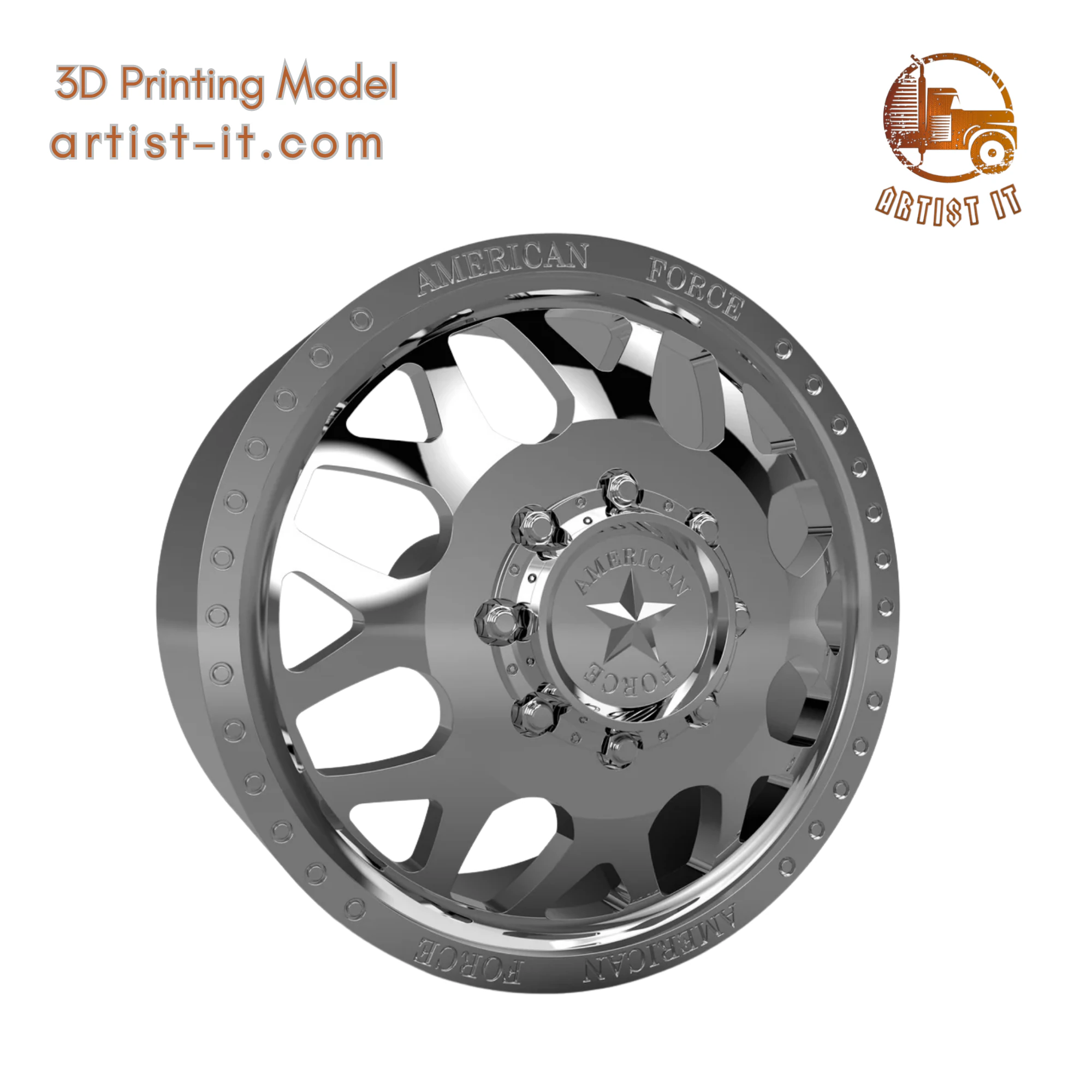 AMERICAN FORCE DB03 PAYLOAD DBO WHEEL 3D MODEL 3D Print Model .c4d .max .obj .3ds .fbx .stl .blend 