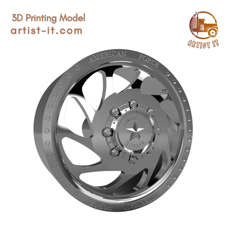 AMERICAN FORCE DB05 WAVE DBO WHEEL 3D MODEL Modelo de impresión 3D .c4d .max .obj .3ds .fbx .stl .blend