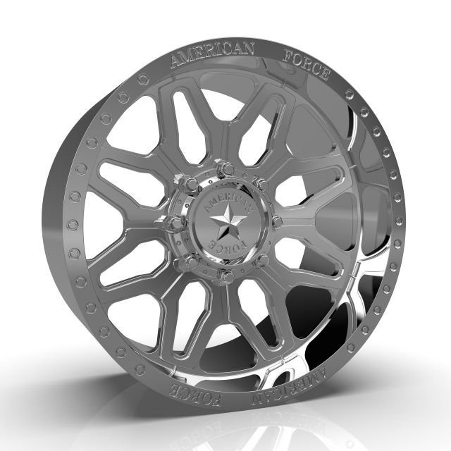 AMERICAN RACING CK01 ASSAULT CC WHEEL 3D MODEL 3D 打印模型 .c4d .max .obj .3ds .fbx .stl .blend
