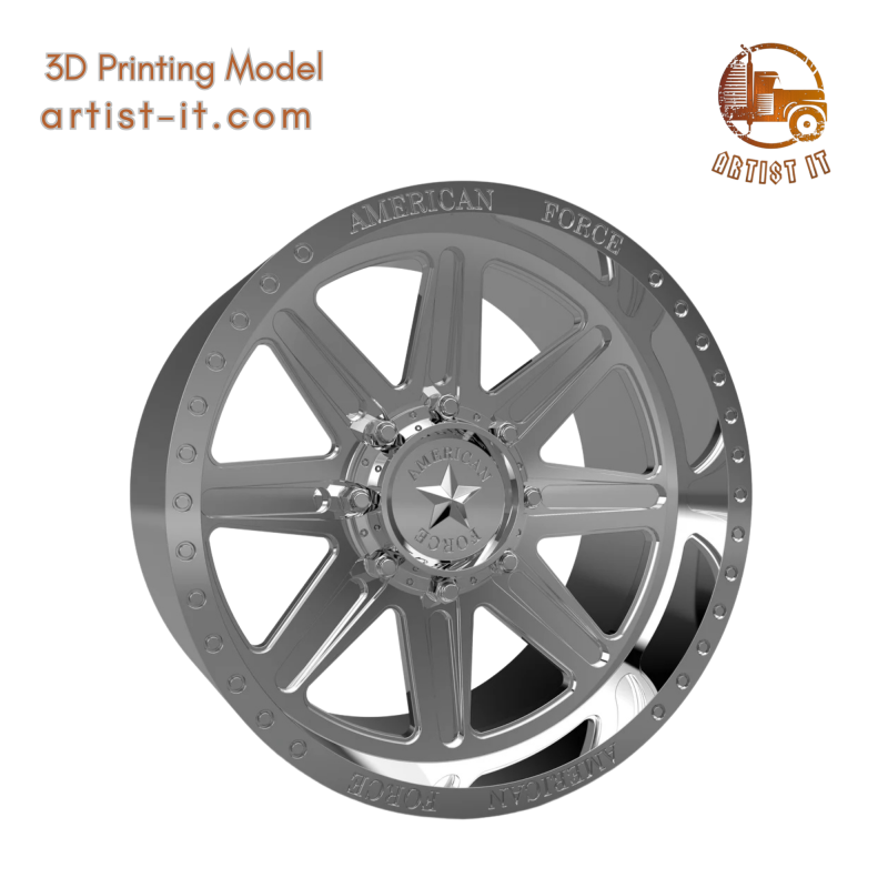 AMERICAN FORCE CK06 PEAK CC WHEEL 3D MODEL 3D Print Model .c4d .max .obj .3ds .fbx .stl .blend 