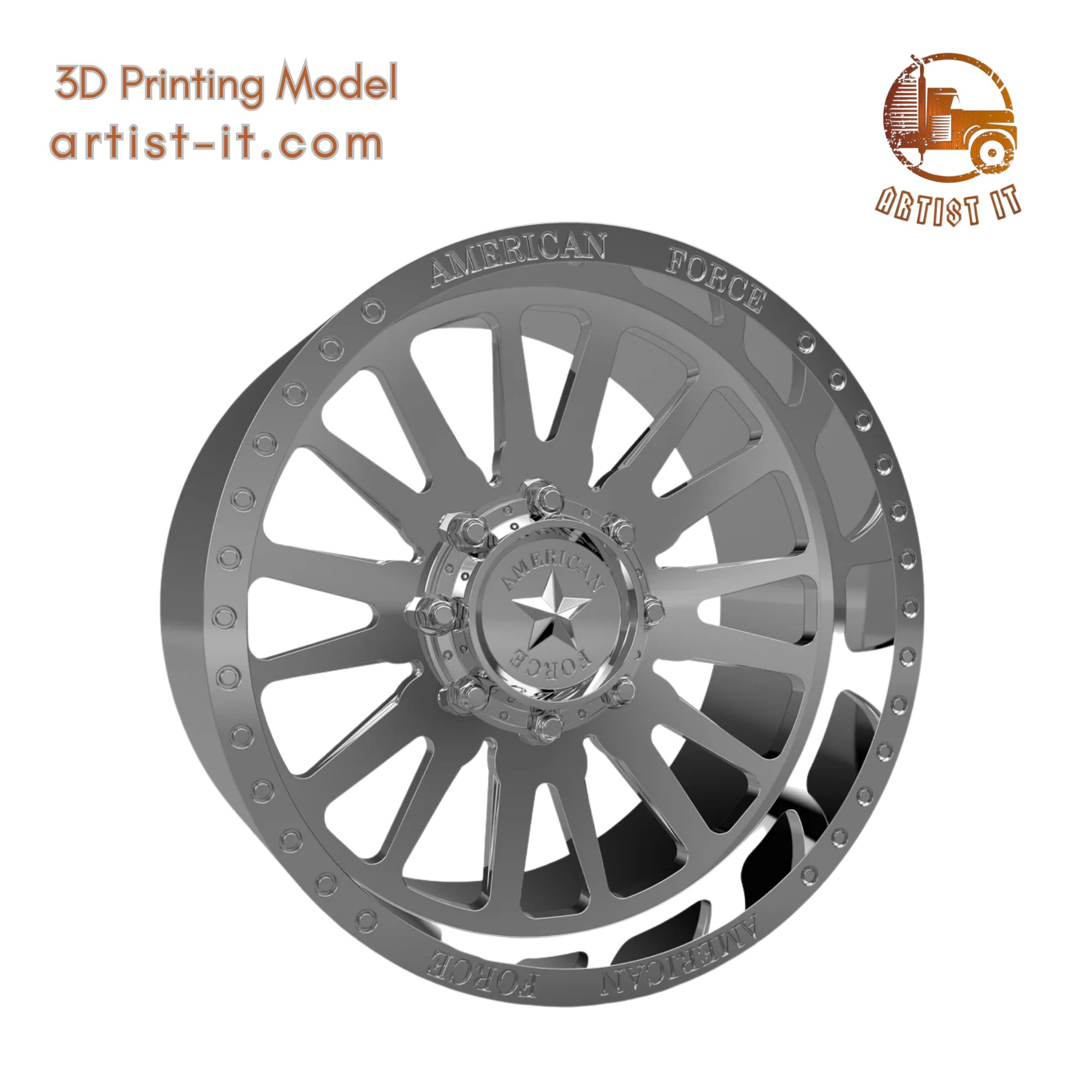 AMERICAN FORCE CK10 QUANTUM CC WHEEL 3D MODEL 3D Print Model .c4d .max .obj .3ds .fbx .stl .blend 