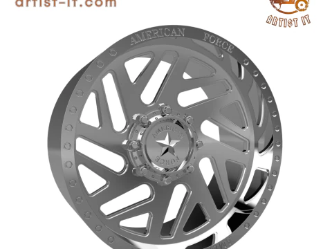 अमेरिकन फोर्स सीके16 एसिड सीसी व्हील 3डी मॉडल 3D प्रिंट मॉडल