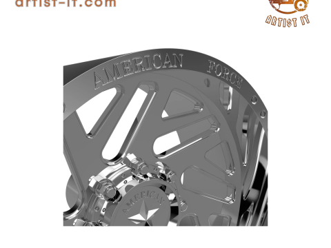 AMERICAN FORCE CK16 ACID CC WHEEL 3D MODEL Modello di stampa 3D