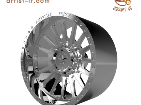 AMERICAN FORCE CK17 BATTERY CC WHEEL 3D MODEL 3Dプリントモデル
