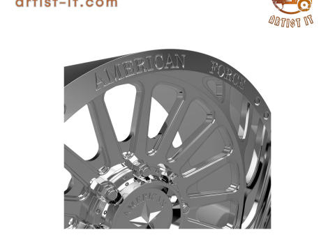 AMERICAN FORCE CK17 BATTERY CC WHEEL 3D MODEL 3Dプリントモデル
