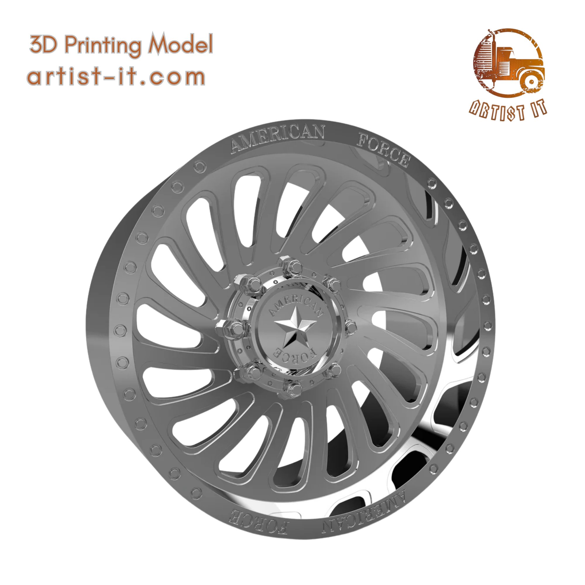 AMERICAN FORCE CK19 BLUR CC WHEEL 3D MODEL 3D Print Model .c4d .max .obj .3ds .fbx .stl .blend 