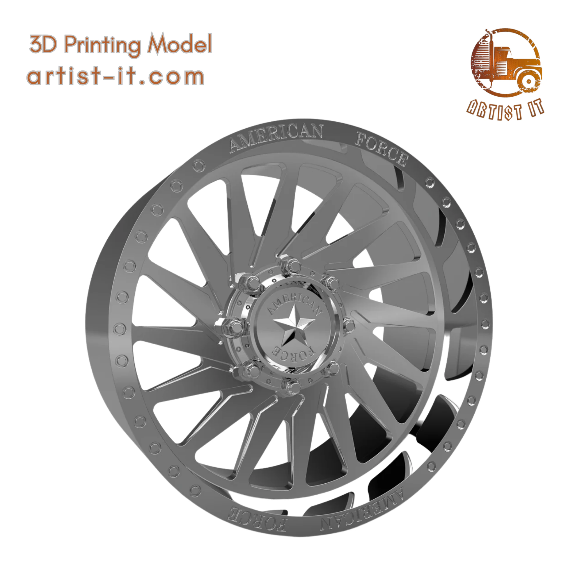 AMERICAN FORCE CKH01 MORPH CC WHEEL 3D MODEL 3D Print Model .c4d .max .obj .3ds .fbx .stl .blend 