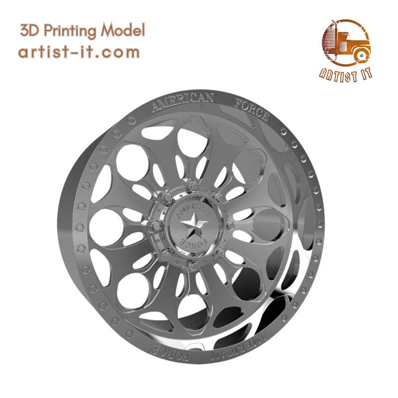 AMERICAN FORCE CKH13 CARNAGE CC WHEEL 3D MODEL Modello di stampa 3D .c4d .max .obj .3ds .fbx .stl .blend 