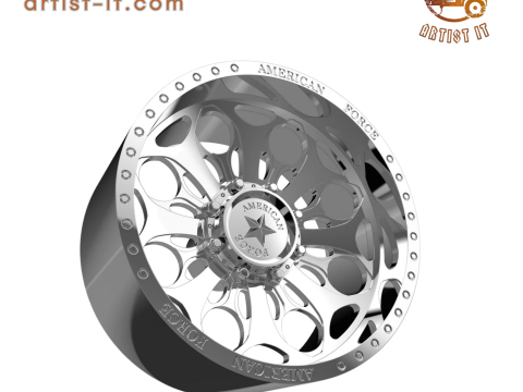 AMERICAN FORCE CKH13 CARNAGE CC WHEEL 3D MODEL Modello di stampa 3D