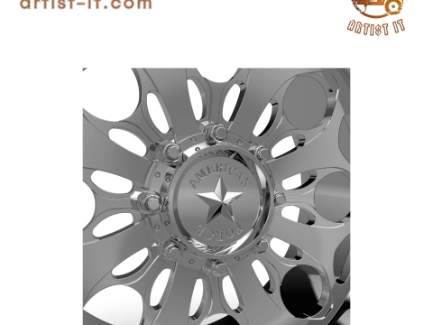 AMERICAN FORCE CKH13 CARNAGE CC WHEEL 3D MODEL Modello di stampa 3D