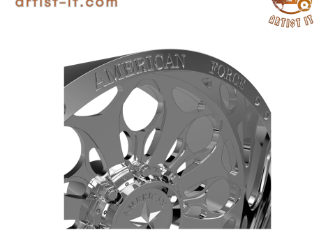 AMERICAN FORCE CKH13 CARNAGE CC WHEEL 3D MODEL Modello di stampa 3D
