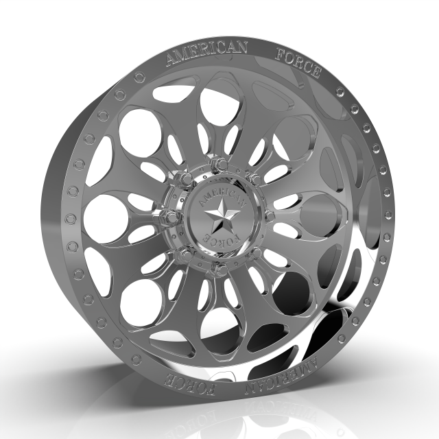 AMERICAN RACING CKH13 CARNAGE CC WHEEL 3D MODEL 3Dプリントモデル .c4d .max .obj .3ds .fbx .stl .blend 