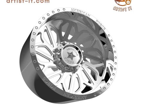 AMERICAN FORCE CKH32 DRACO CC WHEEL 3D MODEL 3D Print Model