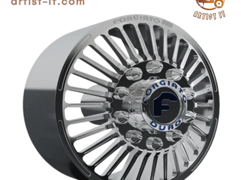 FRONT forgiato Cablata-D DURO DUALLY WHEEL 3D Print Model