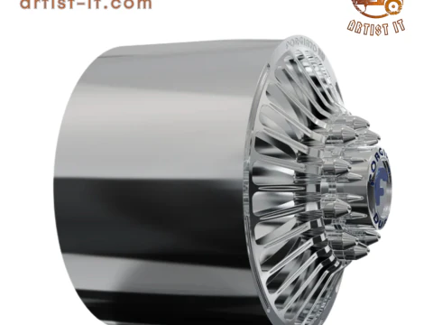 FRONT forgiato Cablata-D DURO DUALLY WHEEL 3D Print Model